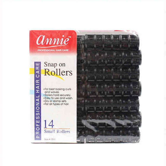 Rulos Annie Pequeño Negro (14 uds)