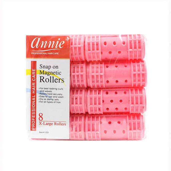 Rulos Annie Grande Rosa (8 uds)