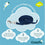 Correa para Perro Coachi Azul 2,5 m Entrenamiento