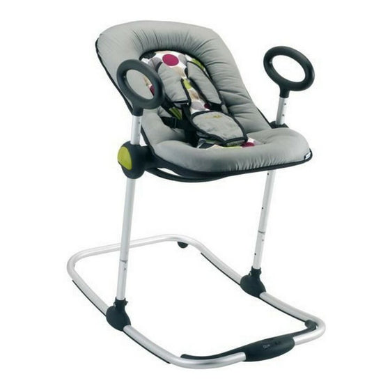 Hamaca para Bebé Béaba Lounger Up & Down Gris Negro