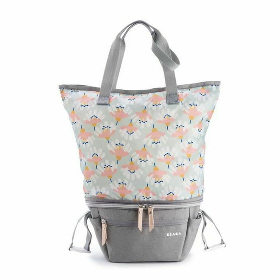 Bolso Cambiador de Pañales Béaba Biarritz Gris