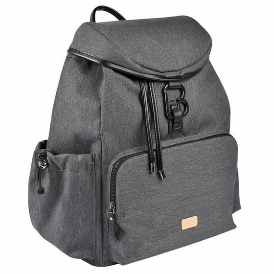 Bolso Cambiador de Pañales Béaba Vancouver Gris oscuro
