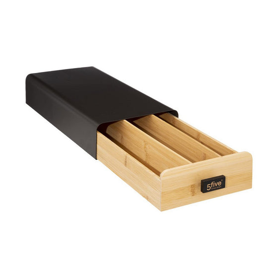 Organizador de Cápsulas de Café 5five Noir Kitchen Negro (38 x 17,8 x 7,3 cm)