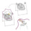 Mecedora Badabulle Candy Comfort Swing Gris Blanco