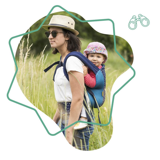 Mochila Portabebé Badabulle Easy & Go 15 kg Azul Ergonómico 0-4 Años