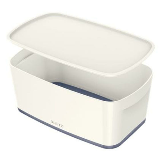 Caja de Almacenamiento Leitz MyBox WOW Con Tapa Pequeño Blanco Gris ABS 5 L 31,8 x 12,8 x 19,1 cm