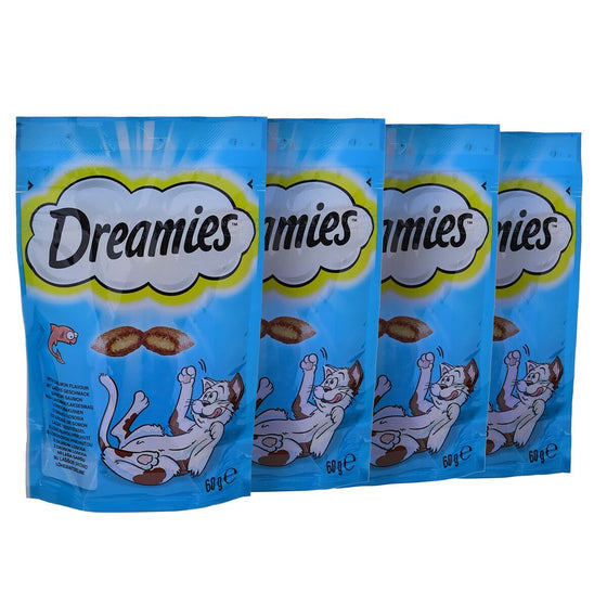 Snack para Gatos Dreamies Variety 12 x 60 g Pollo Salmón Queso