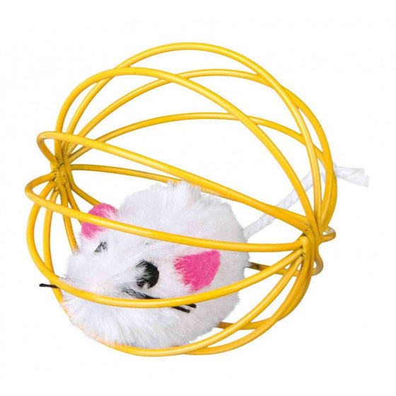 Juguetes Trixie Mouse in a Wire Ball Multicolor Poliéster