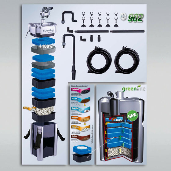 Filtro de agua JBL CristalProfi e902 300 L 90 L Acuario