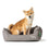 Sofá para Perro Hunter Prag 70 x 50 cm Gris