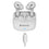 Auriculares in Ear Bluetooth Defender TWINS 903 Blanco Multicolor