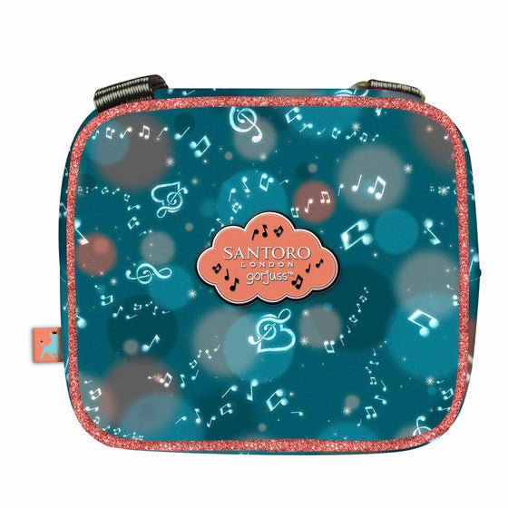 Bolso Bandolera Gorjuss This one's for you Turquesa 16.5 x 15 x 6.5 cm