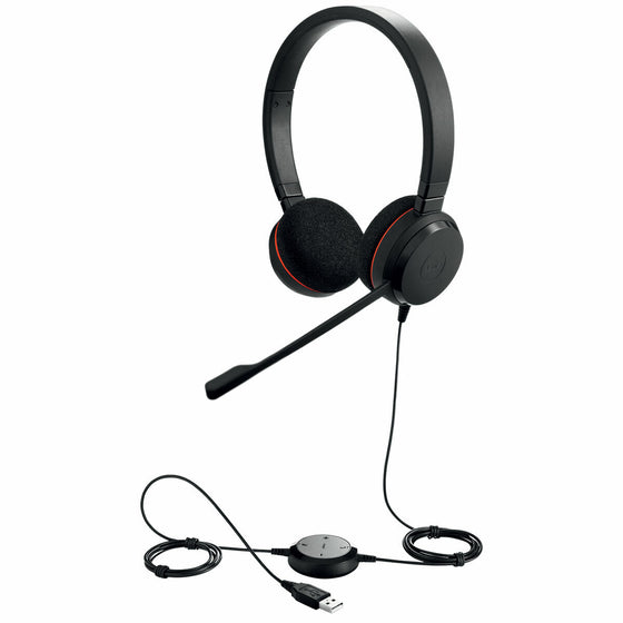 Auriculares con Micrófono Jabra Evolve 20 MS Negro