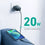 Cargador de Pared Aukey PA-R1 Black Negro 20 W