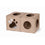 Caseta Carton+Pets Twins Bronce 36 x 36 x 36 cm