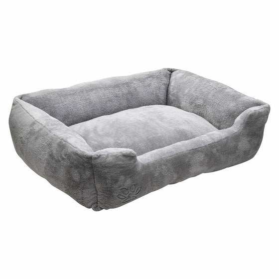 Cama para mascota Hearts & Homies 90 x 70 x 28 cm Gris