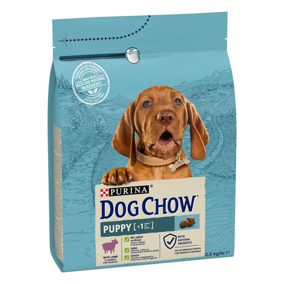 Pienso Purina Dog chow Cachorro/Junior Cordero 2,5 kg