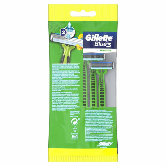 Cuchillas de afeitar Gillette Blue Sensitive 5 Unidades