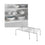 Estante Metaltex Adapto Metal (57/33 x 24 x 15 cm)