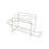 Dispensador Metaltex Aluminio Blanco (14 x 33 x 15 cm) (6 Piezas)