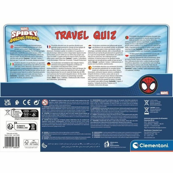 Juego Educativo Clementoni Spidey Amazing Friends Travel Quiz
