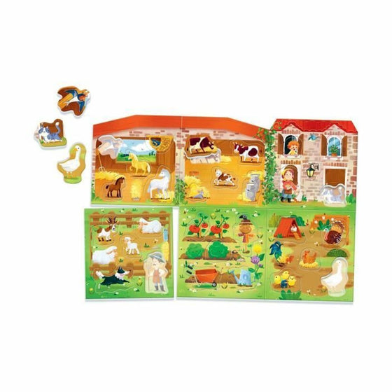 Juego Educativo Clementoni Mon Puzzle de la Ferme (FR) Multicolor (30 piezas)