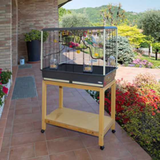 Jaula para Pájaros Ferplast Piano 6 Blanco 7 x 7 x 6,5 cm 46,5 x 70 x 87 cm