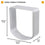 Gatera Ferplast Swing 3/5 Kit de Extensión Blanco Plástico