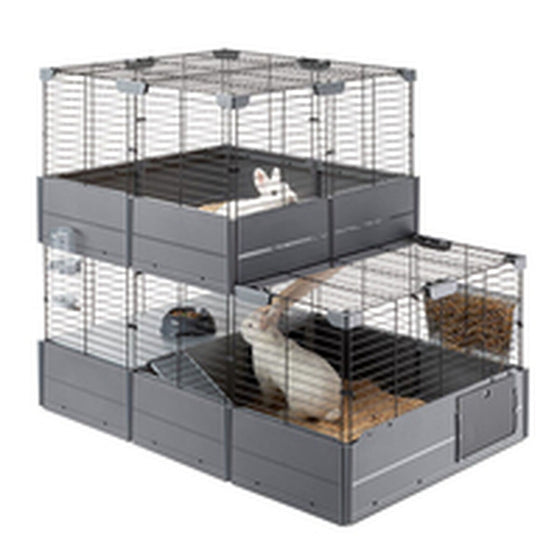 Jaula Ferplast Multipla Double 107,5 x 72 x 96,5 cm Metal Plástico