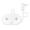 Cargador Inalámbrico Celly WL2FASTPADWH