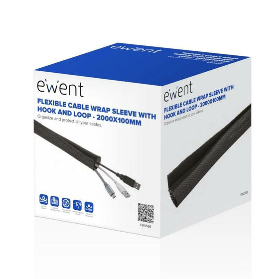 Manguito Ewent ew1558 2 m Negro