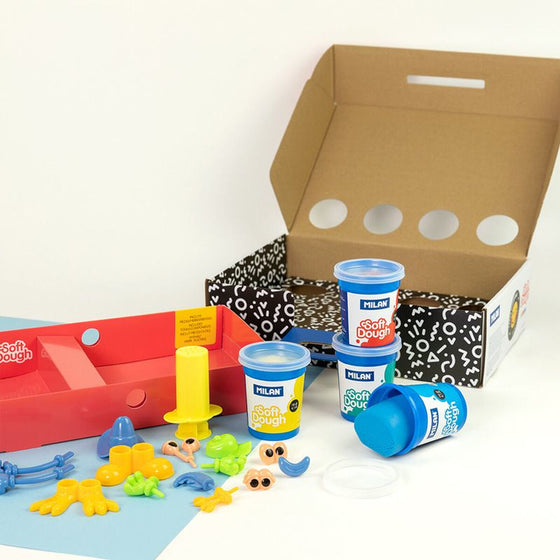Juego Creativo de Plastilina Milan Funny Faces (33 Piezas)