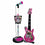 Guitarra Infantil Monster High Micrófono Karaoke