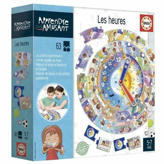 Juego Educativo Educa Les heures (FR)