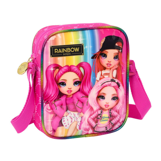 Bolso Bandolera Rainbow High Fucsia (16 x 18 x 4 cm)