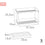 Organizador para Armario de Cocina Max Home Blanco 2 Estantes 2 Unidades 37,5 x 25,5 x 19 cm