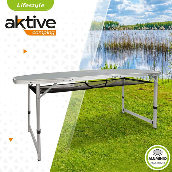 Mesa Plegable Aktive 149 x 71,5 x 80 cm Plegable De acampada
