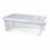 Caja de Almacenamiento con Ruedas Con Tapa Transparente 32 L (6 Unidades)