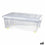 Caja de Almacenamiento con Ruedas Con Tapa Transparente 32 L (6 Unidades)