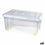 Caja de Almacenamiento con Ruedas Con Tapa Transparente 45 L (6 Unidades)