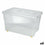 Caja de Almacenamiento con Ruedas Con Tapa Transparente 60 L (6 Unidades)