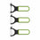 Pelador de Fruta y Verdura Quid Veggy Metal Verde (3 Unidades) (19 x 10 x 5 cm)