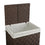 Cesta Multiusos Versa Chocolate Ratán (32 x 46 x 24 cm)