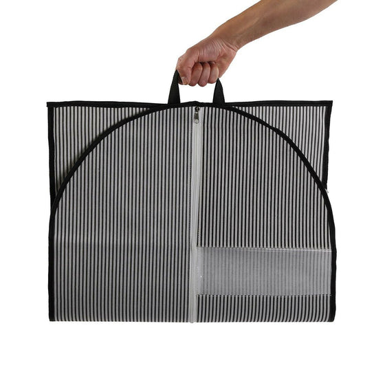 Funda para Traje Versa Rayas Negro 100 x 60 cm