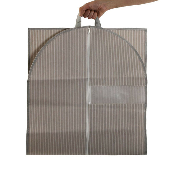 Funda para Traje Versa Rayas Beige 135 x 60 cm
