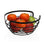 Frutero Versa Negro Metal Acero 24,2 x 12 x 27 cm