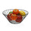 Frutero Versa Negro Metal Cerámica Acero 28 x 11,5 x 28 cm