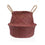 Cesta Decorativa Versa Rojo Algas marinas Ø 28 cm