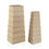 Set de Cajas Organizadoras Apilables Versa Madera Cartón 15 Piezas 35 x 16,5 x 43 cm
