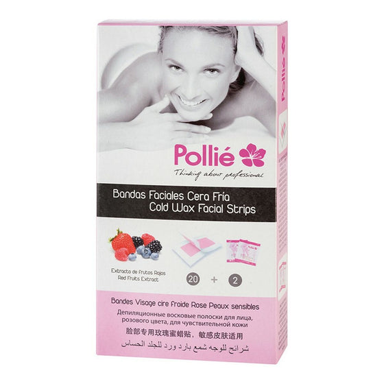 Cera Depilatoria Facial Eurostil 20 BANDAS Frutos rojos (20 uds)